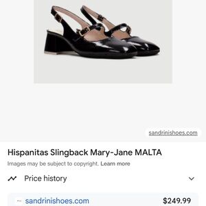 NWT  Hispanitas Malta Black Patent Mary Jane Shoes Size 42 (10-11)